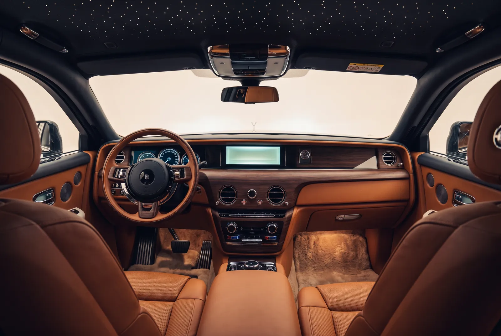 Interieur van een Rolls-Royce